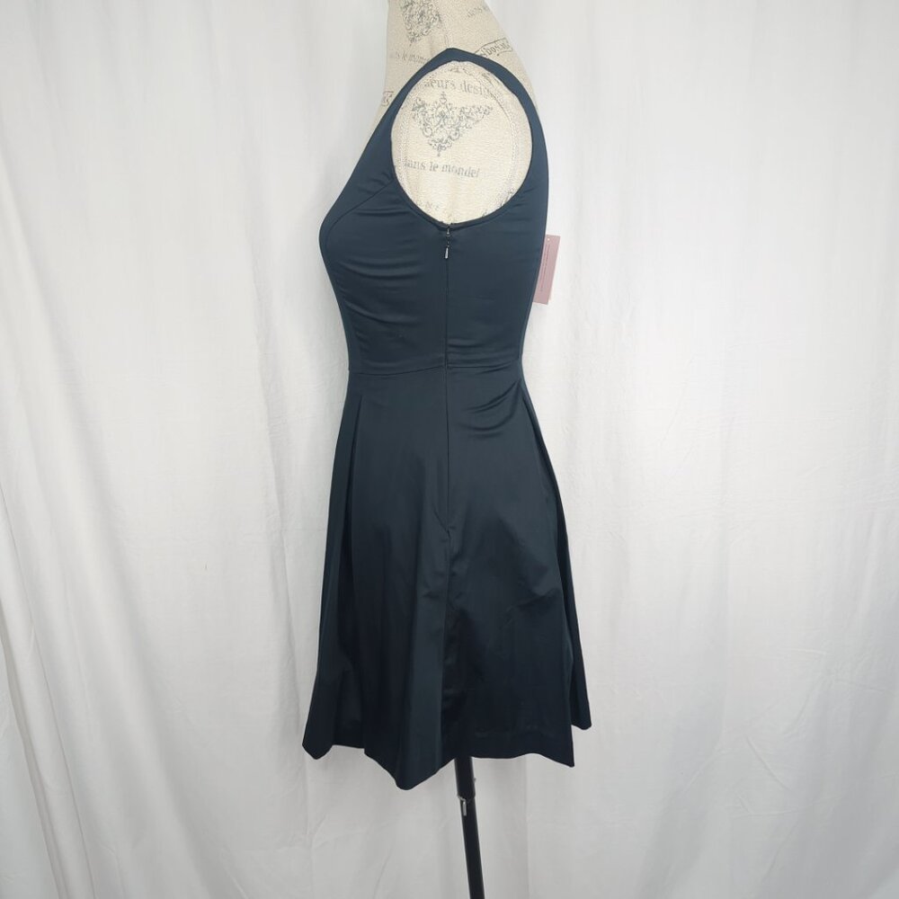 Banana Republic Dress 0 Petite Blue Mini Pleated NWT - Picture 4 of 7